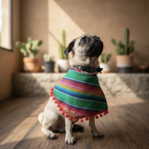 Zarape Verde “Fiestas Patrias” mascotas