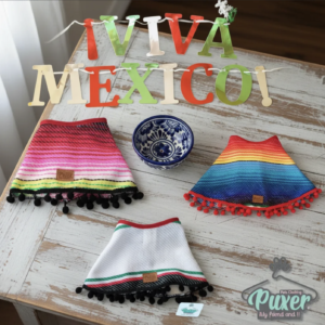 Zarape Multicolor “Fiestas Patrias” mascotas