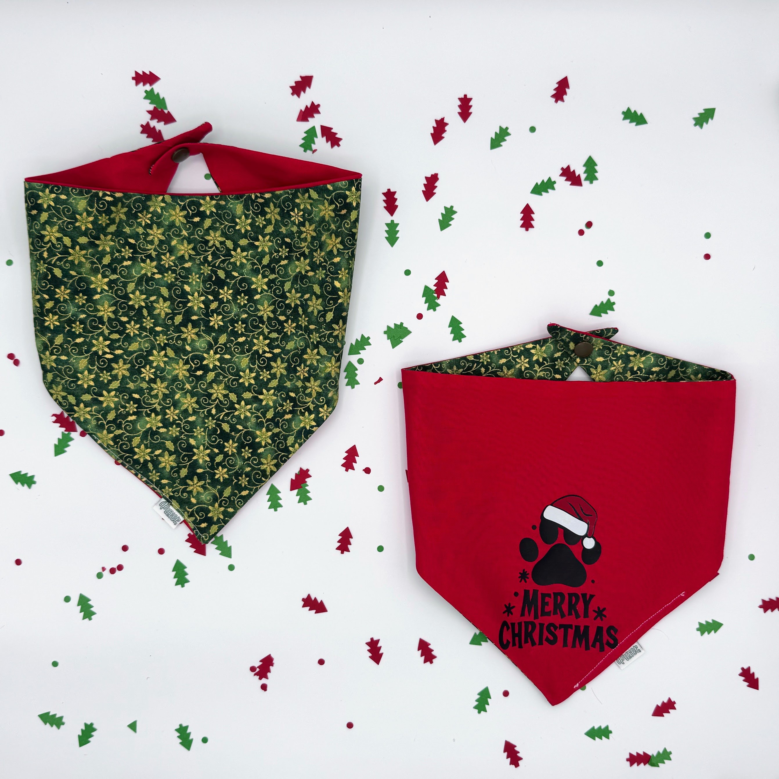 Bandana Reversible Edición Santa Paws