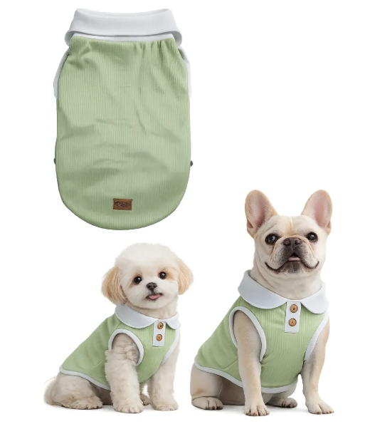Tank Top Tipo Polo Verde Olivo
